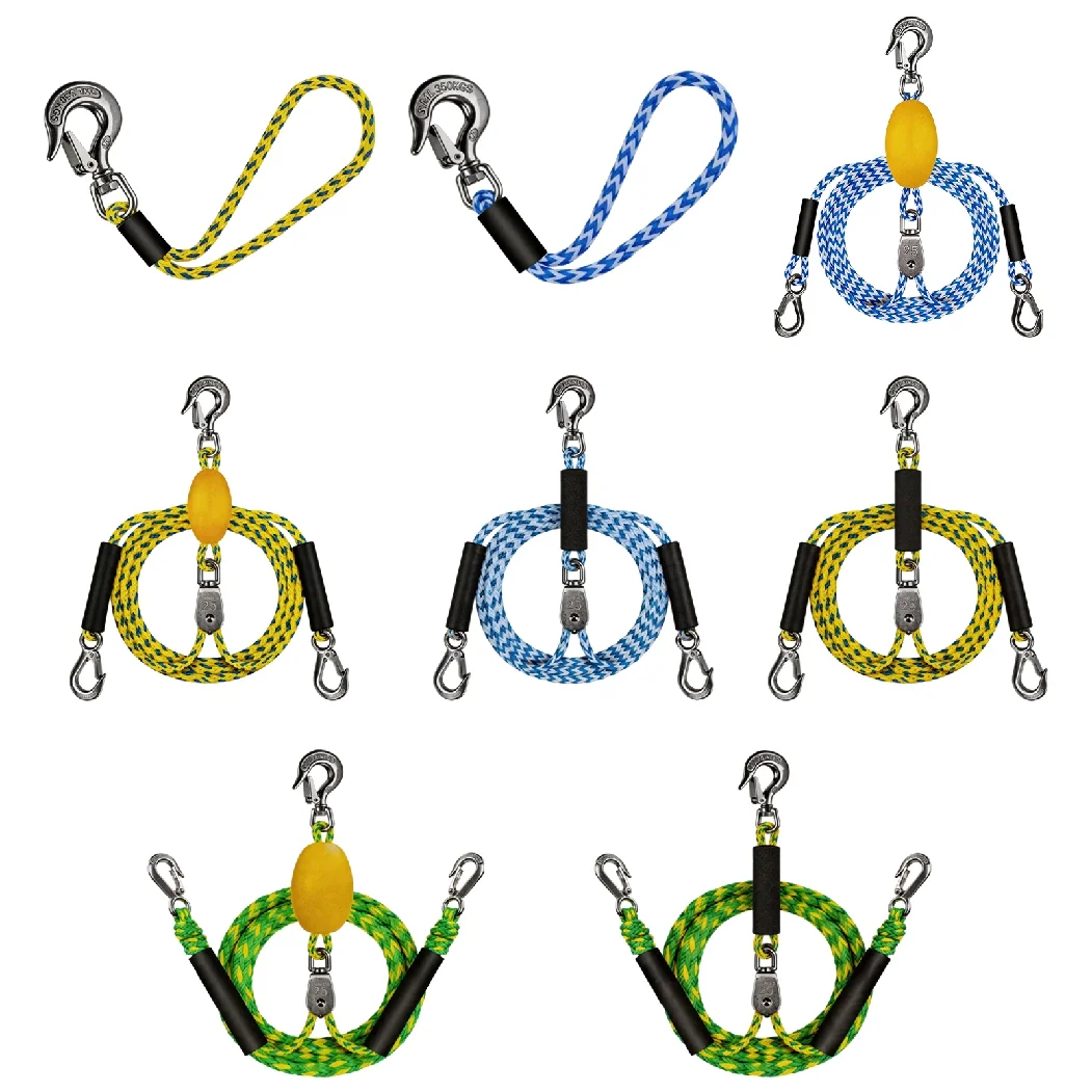 Tubing Boat Tow Harness with Hook Heavy Duty Towing Rope Watersports Towing Harness Line For Tubing Boat/Canoe/Rowing Rope