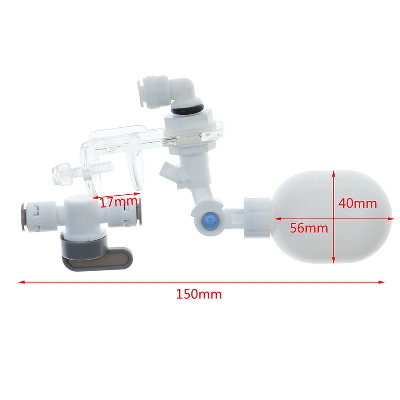 Auto Aquarium Water Changer Kit Power Free Fish Tank Float Ball Auto Water Filler Water Level Controller 1/4 Inch