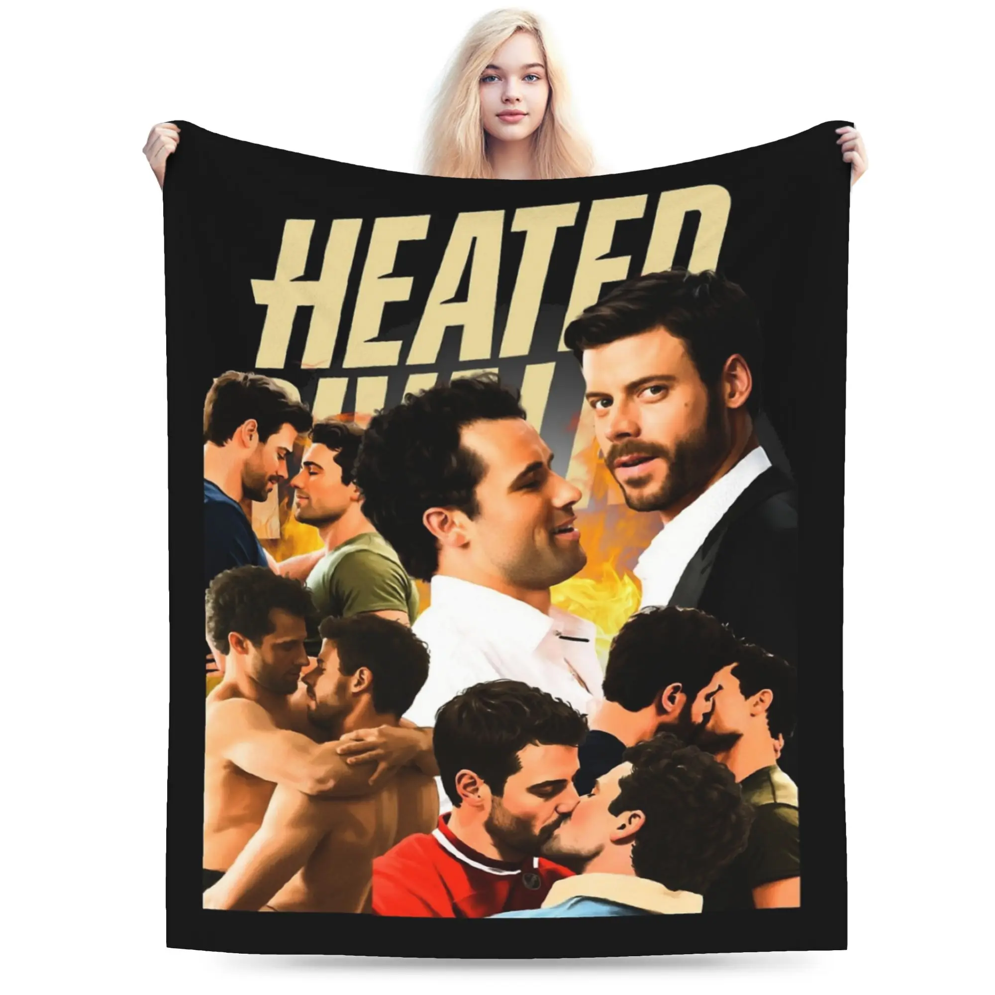 Scott Hunter & Kip Grady Heated Rivalry Blankets Flannel Decoration   Thin Throw Blanket for Bed Outdoor Bedding Throws