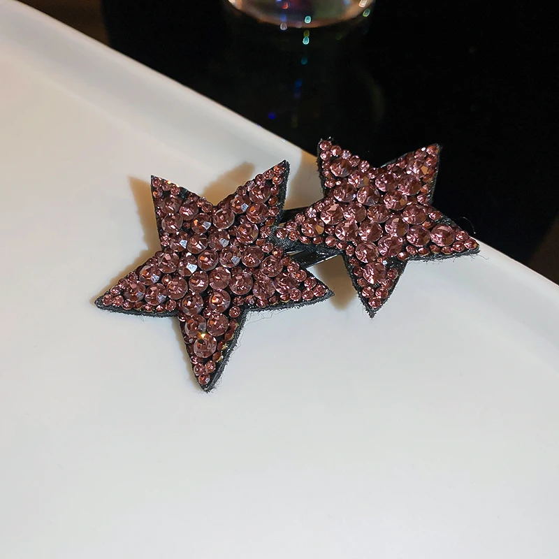 Pentagonal Star BB Hair Clips For Women  Korean Sweet Cool Style Temperament Versatile Light Luxury New Trend Dainty Accessories