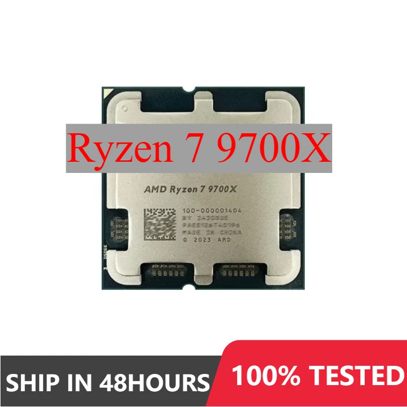 1pcs/5pcs/10pcs NEW AMD Ryzen 7 R7 9700X Processor 5.5GHz 8-Core 16-Thread 40MB Game Cache 4NM TDP 65W Socket AM5 Gaming CPU