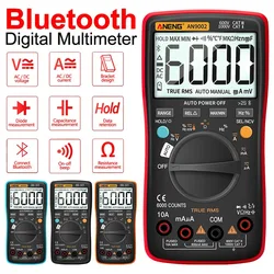 ANENG AN9002 Bluetooth Digital Multimeter 6000 Counts Professional MultimetroTrue RMS AC/DC Current Voltage Tester Auto-Range