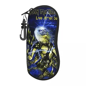 Rock Ironmaiden Glasses Case Waterproof Heavy Metal MusicGlasses Protector Protector Eyeglasses Box