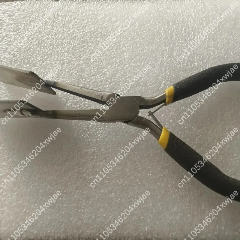 Flat Glass Pressing Pliers, Squeeze Plate Tool for Lampworking, Flamework Glass Slab Forming Clamp for Crafting Supply