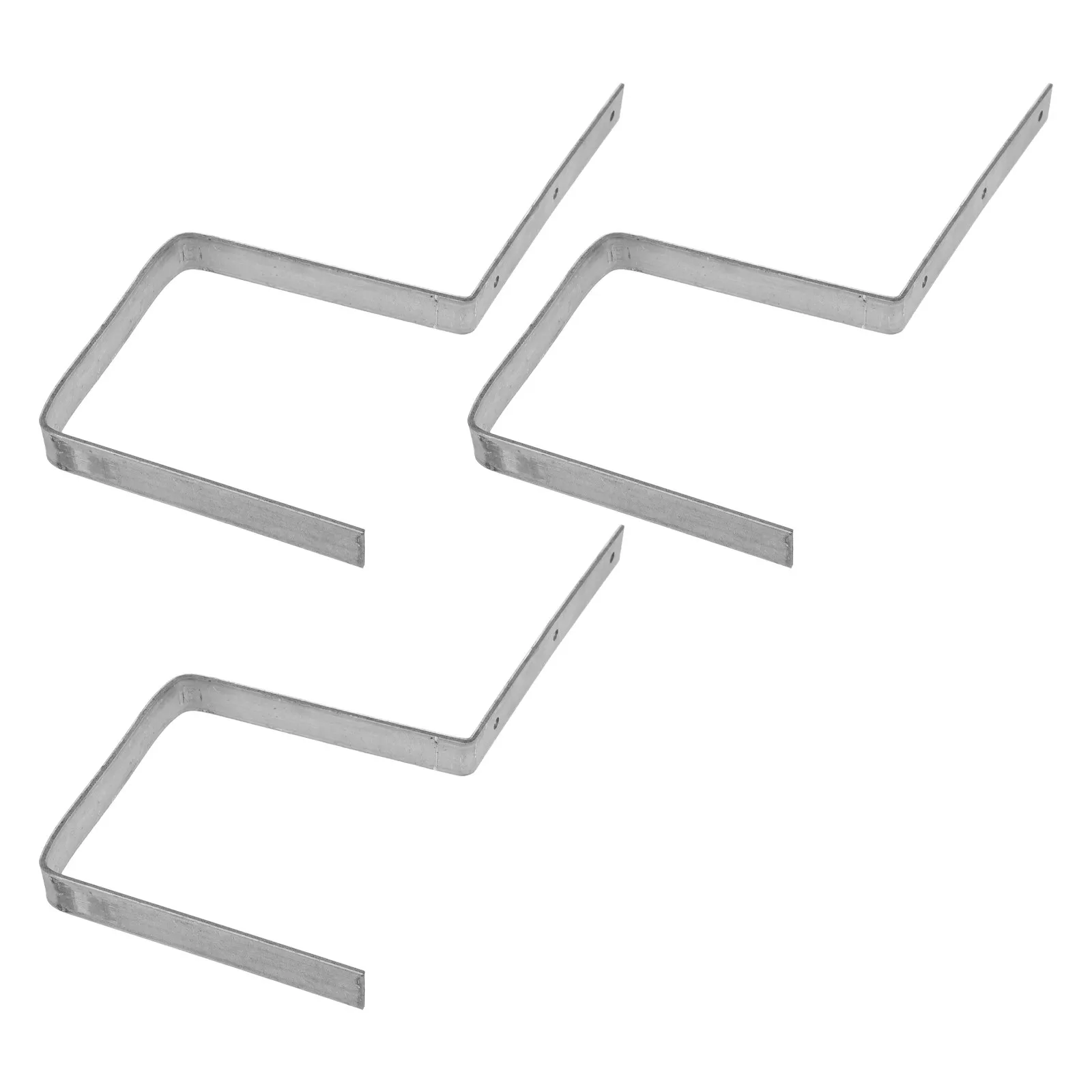 3Pcs Heavy Duty Rain Gutter Brackets Metal Supports for Roof Drainage Easy Installation Weatherproof Gutter Hangers