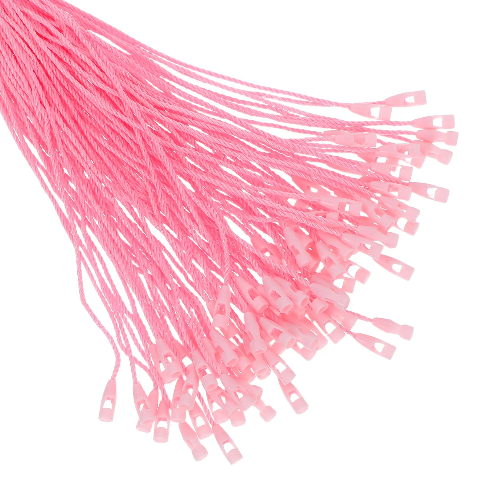 1000Pcs Ornament Hanging Ribbon String Locking Rope for Christmas Tree Decorations Clothing Tags Resin Crystal Balls Gingerbread