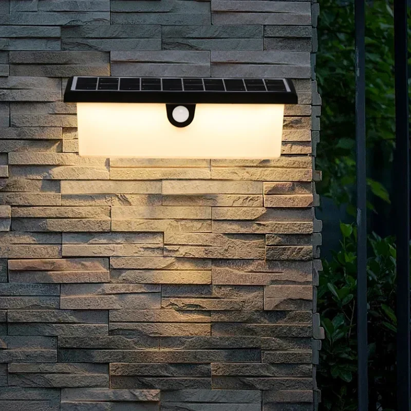 IP65 Solar Sensor Wall Lights Outdoor Waterproof Garden Lights Outdoor Wiring Free Solar Sensor Lights