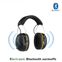 Electronic Headphone 5.0 Bluetooth Earmuffs Hearing Protection Headphones for Music Safety Noise Reduction Charging