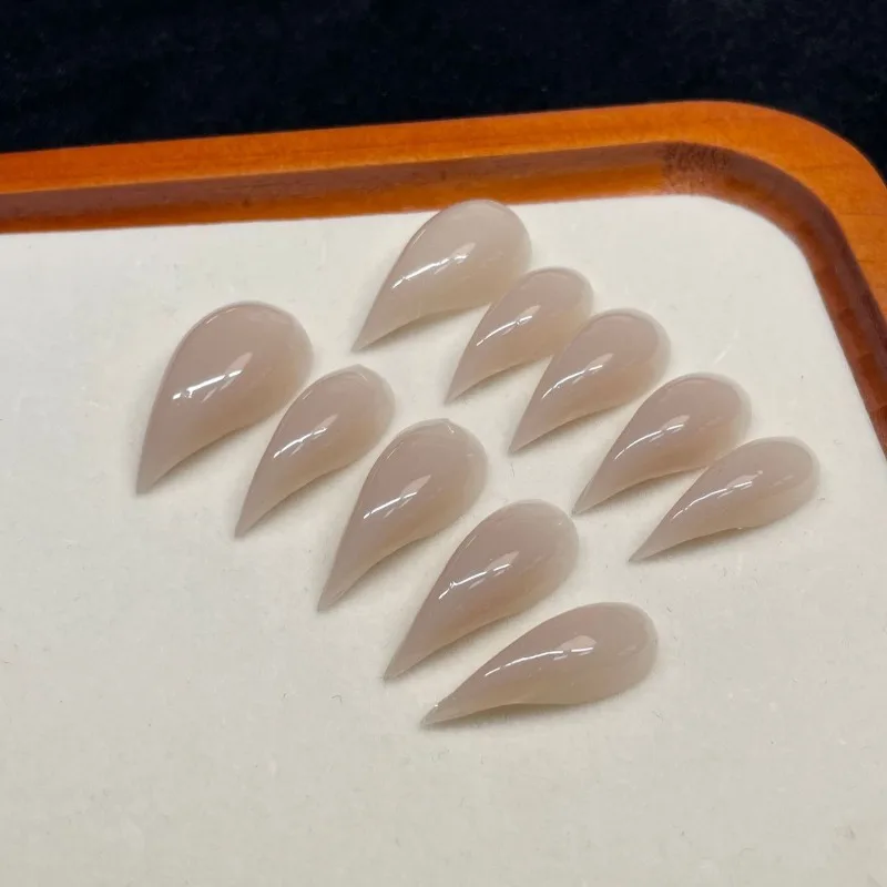 Uñas postizas góticas cortas en forma de garra de gato, hechas a mano, únicas para Halloween, para mujeres y niñas 4