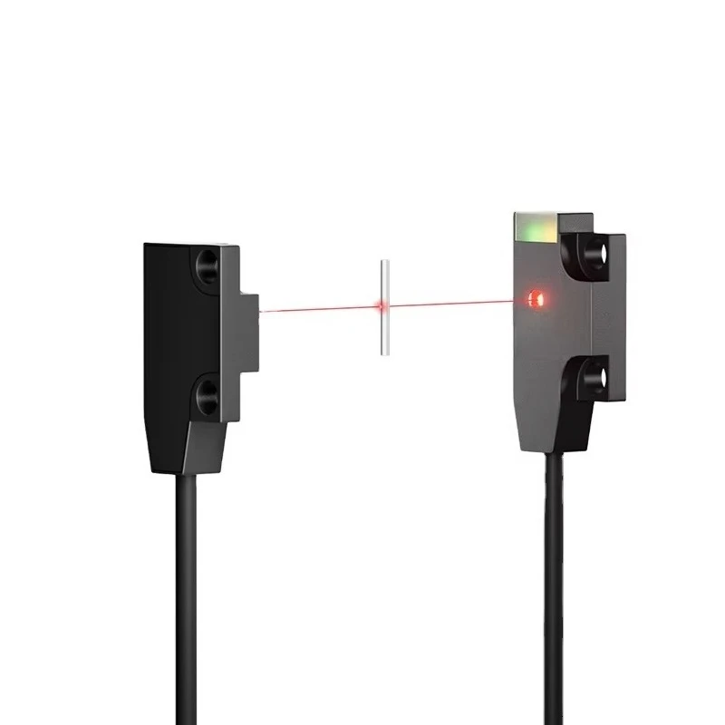 Ultra-thin Miniature Infrared Optical Photoelectric Sensor Through The Beam of Light Photoelectric Sensor Switch with Indicator
