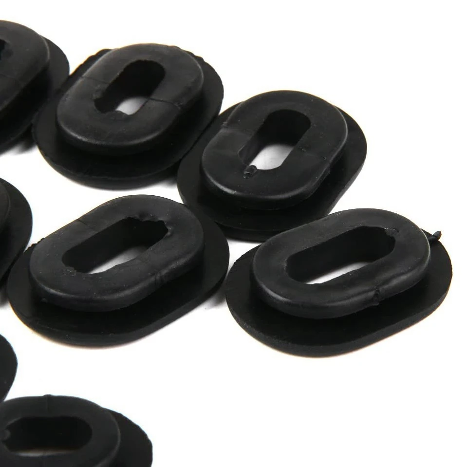 AB98-12Pcs Motorcycle Rubber Side Cover Grommets Replacement Gasket Fairings For CG125