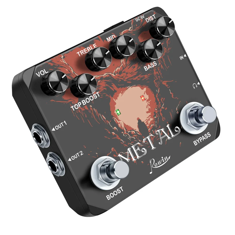 Distortion Guitar Effect Pedal Thicker And Clearer Voice Tone Control True Bypass Guitar Effect Dial Sound Quality Black