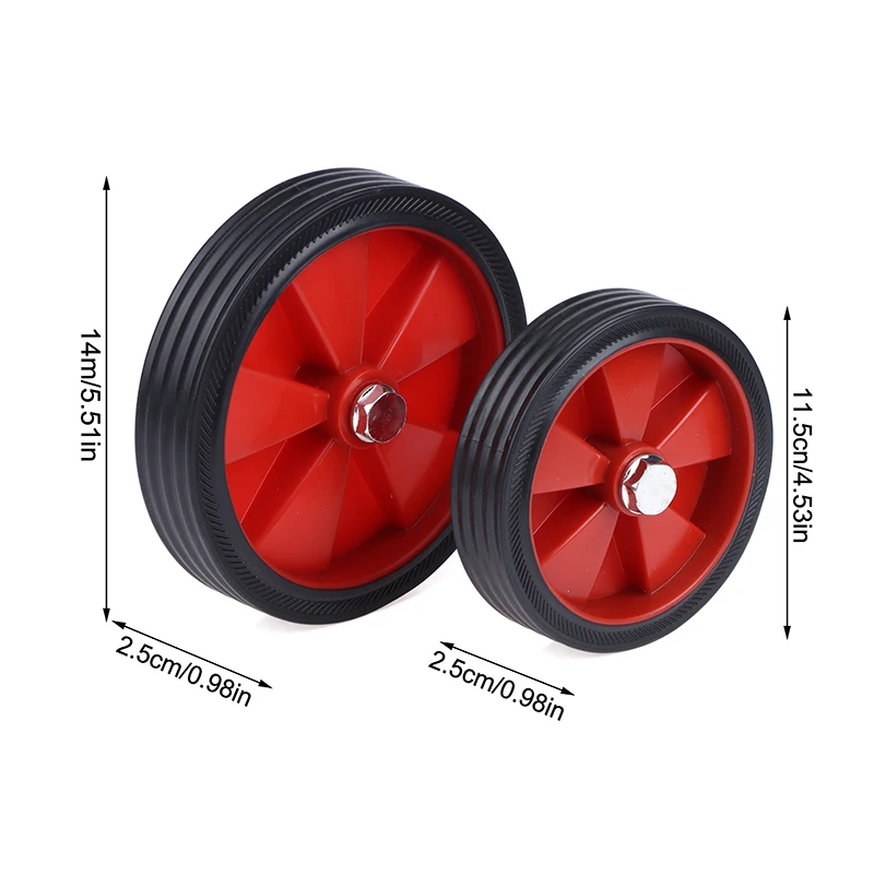 2Pcs 5/6 Inch Air Compressor Accessories Caster Wheels With Screws Wheel Replacement Air Compressor For Air Pumps Power Tool