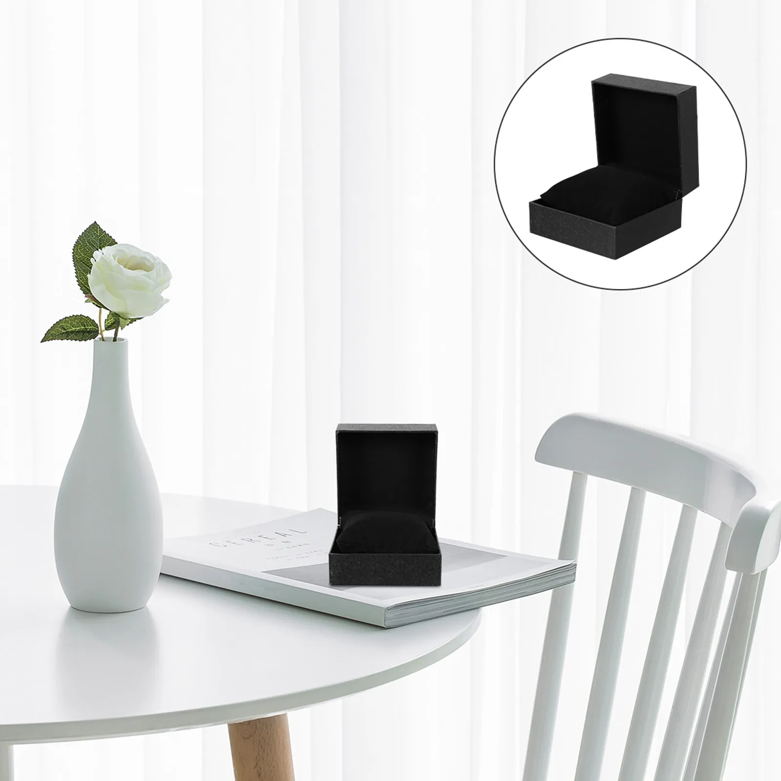 

Набор из 3 подарочных коробок для часов с креативным узором личи, элегантные декоративные футляры-органайзеры для хранения ювелирных изделий и упаковки браслетов/часов