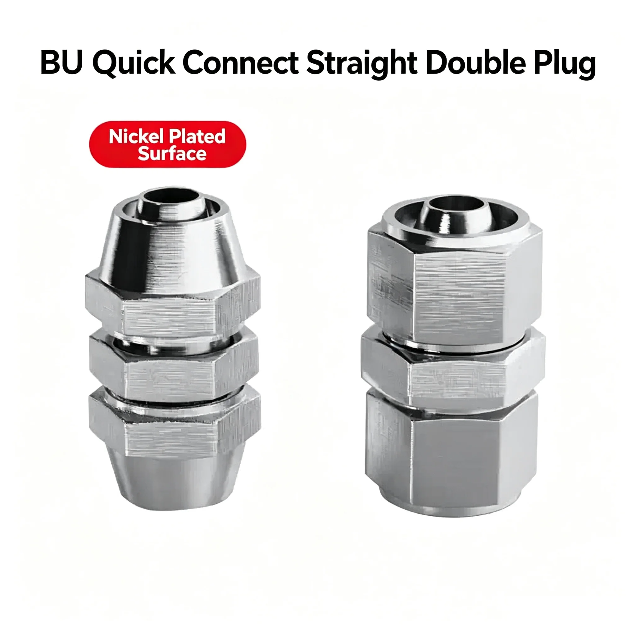 Pneumatic Fast Twist Fittings Air Hose Connectors 6mm 8mm 10mm Straight Push into Quick Screw Connector Copper Nickel Plated