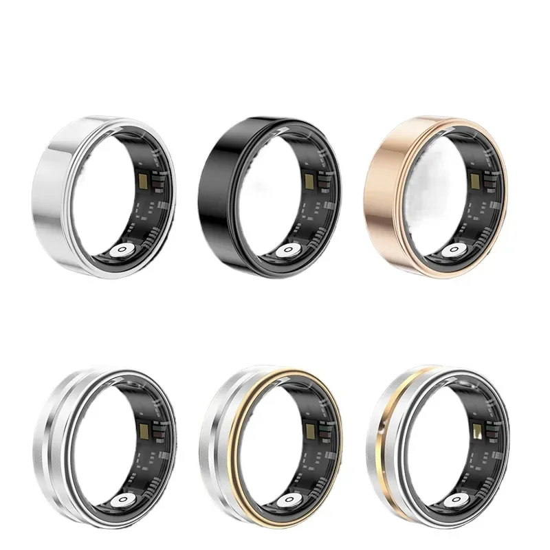 Smart Ring Heart Rate Blood Oxygen Sleep Monitor Fitness Tracker Step Counter IP68 Waterproof Health Exercise Wearable Device