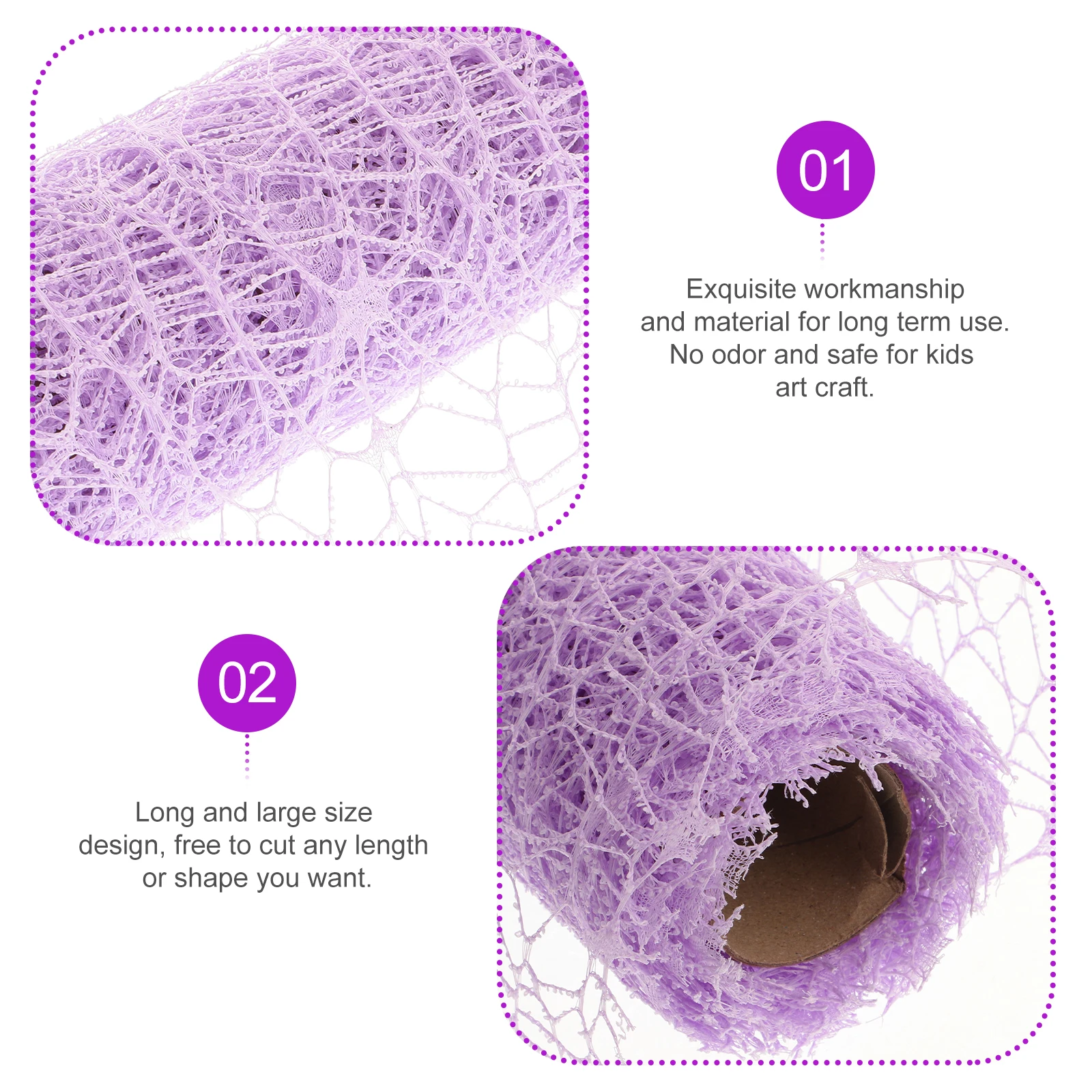 

Jacquard Mesh Hanging Decoration Valentine's Day Supplies Belt Gauze Net Wreath for Wreaths Baby