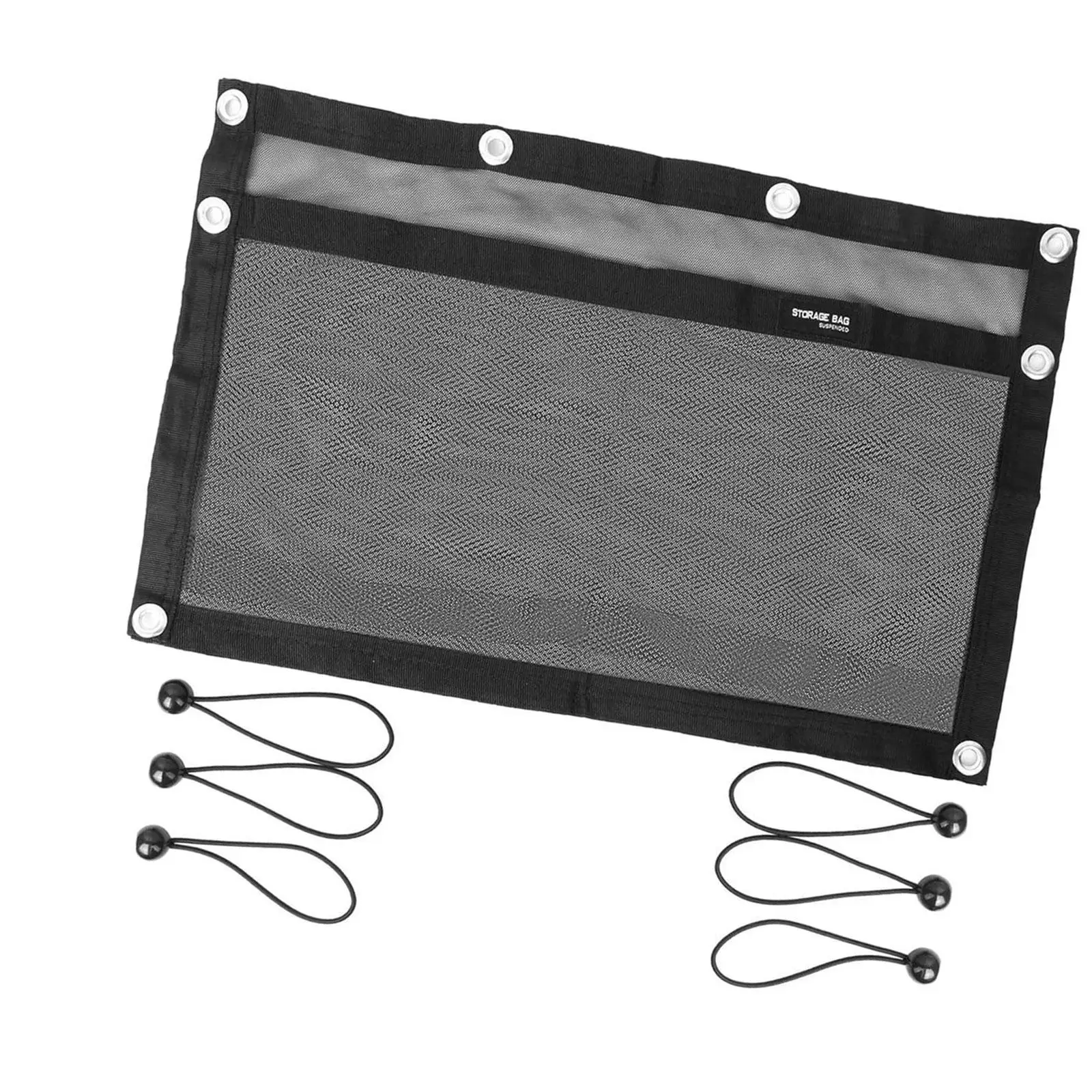 Boat Storage Bag Storage Mesh Bag Removable Net Pocket Organizer Portable with Elastic Ring Marine Organizer for RV Trucks