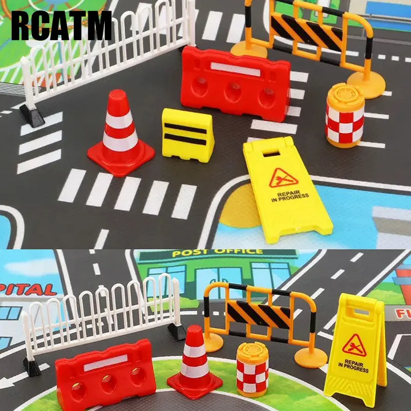 RC Car Scene Accessory Simulation of Road Traffic Decorations for 1/10 Crawler CC01 Axial Scx10 90046 Rc4wd D90 Trx-4 Defender