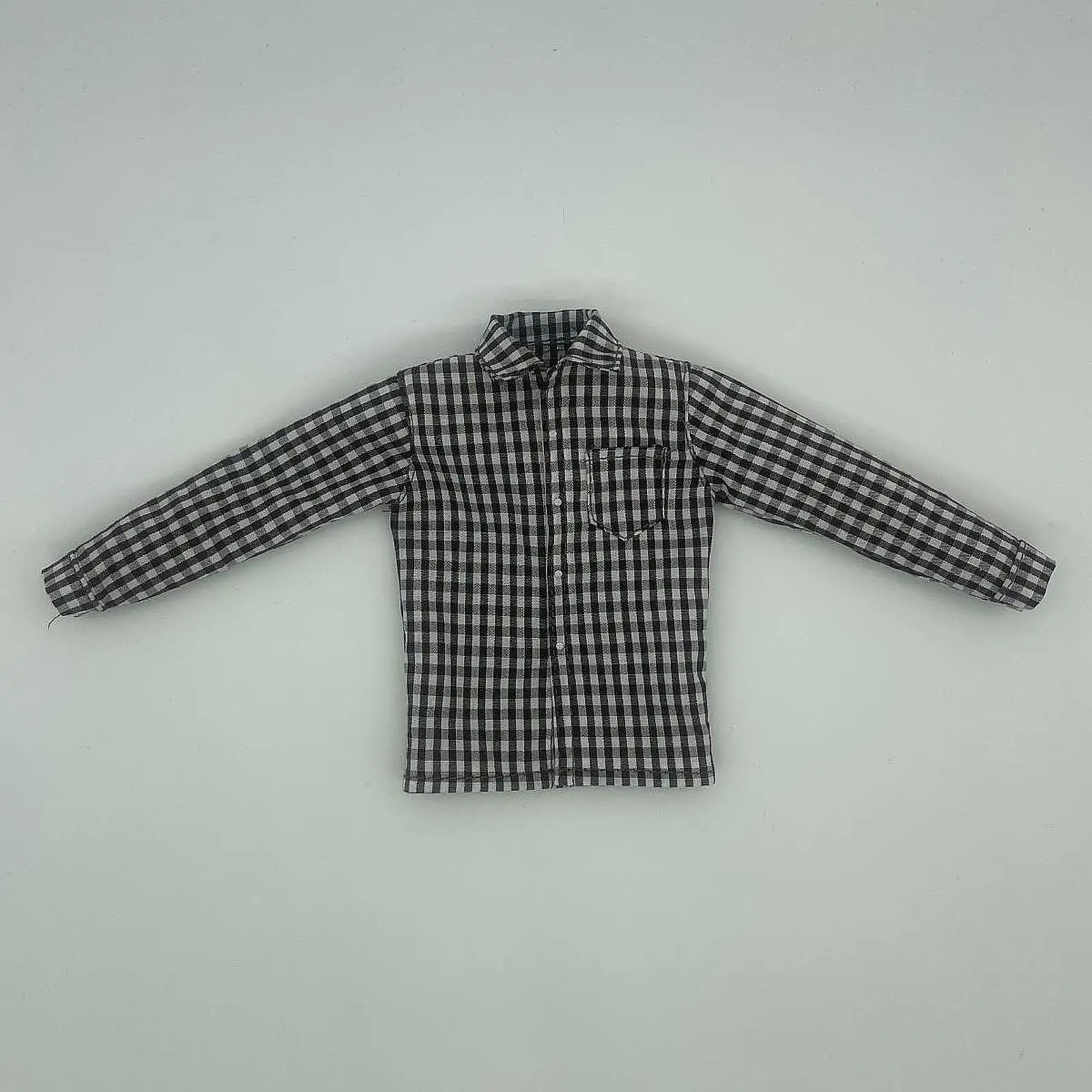 

Масштаб 1:6, одежда в клетку, рубашка в клетку, мини-модная мужская модная ткань, повседневная кукольная одежда, платье для 12-дюймовых мужских фигурок