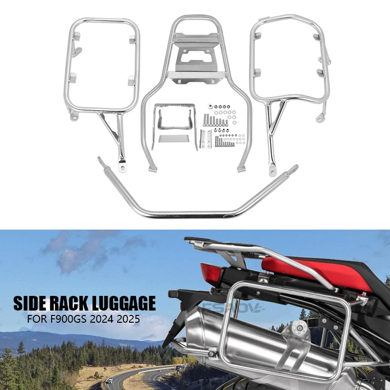 

Багажник 2025 года, хвостовая коробка, седельная сумка, боковая стойка, верхний чехол, кронштейн, держатель для BMW F900GS F 900 GS F900 GS 2024