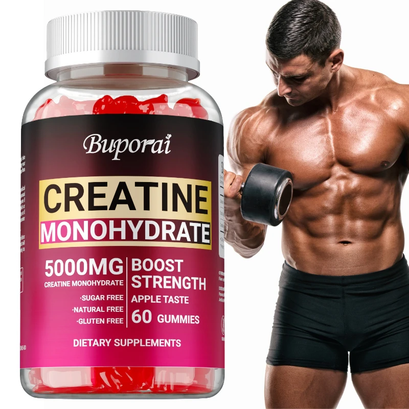 Creatine Monohydrate Gummies - for Build Muscle & Enhance Performance Keto Friendly, and Increase Energy, Non-GMO