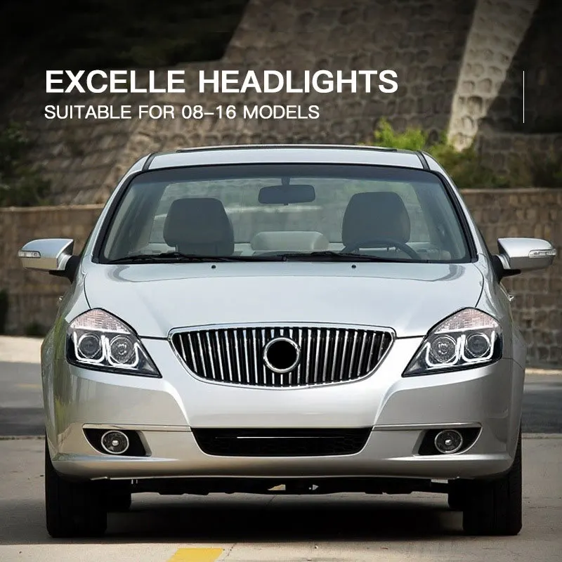 

Автомобильные фары для Buick Excelle, светодиодные фары 2008-2016, фара, Стайлинг автомобиля, DRL, сигнальные линзы проектора, автомобильные аксессуары