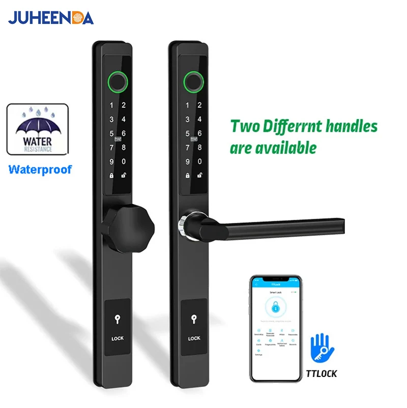 Serrure de porte marketintelligente en aluminium étanche, empreinte digitale Bluetooth, code numérique TTLock, serrure à mortaise, largeur 3cm,