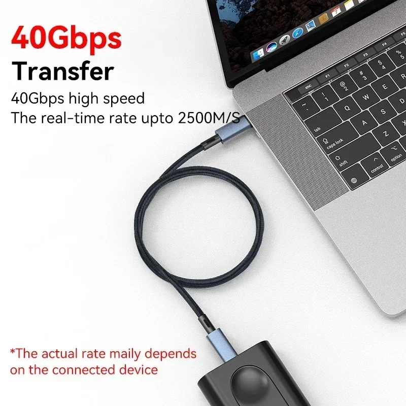 PD 240W USB 4.0 USB C Cable 8K 60Hz Type C to C Cable Fast Charging 40Gbps Data Transfer For MacBook Pro Nintendo Switch Galaxy