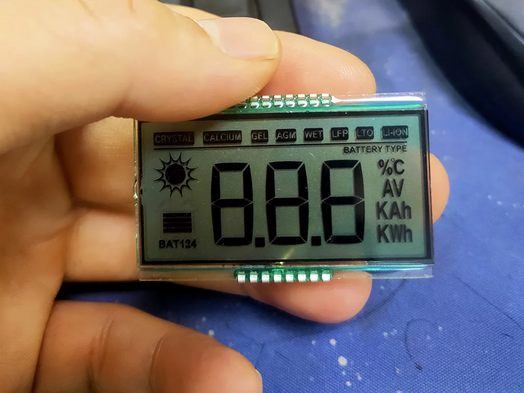 จอแสดงผล Lcd ขาวดํา 7 ส่วน TN STN FSTN BSTN VA โมดูลจอแสดงผล Lcd แบบกําหนดเอง