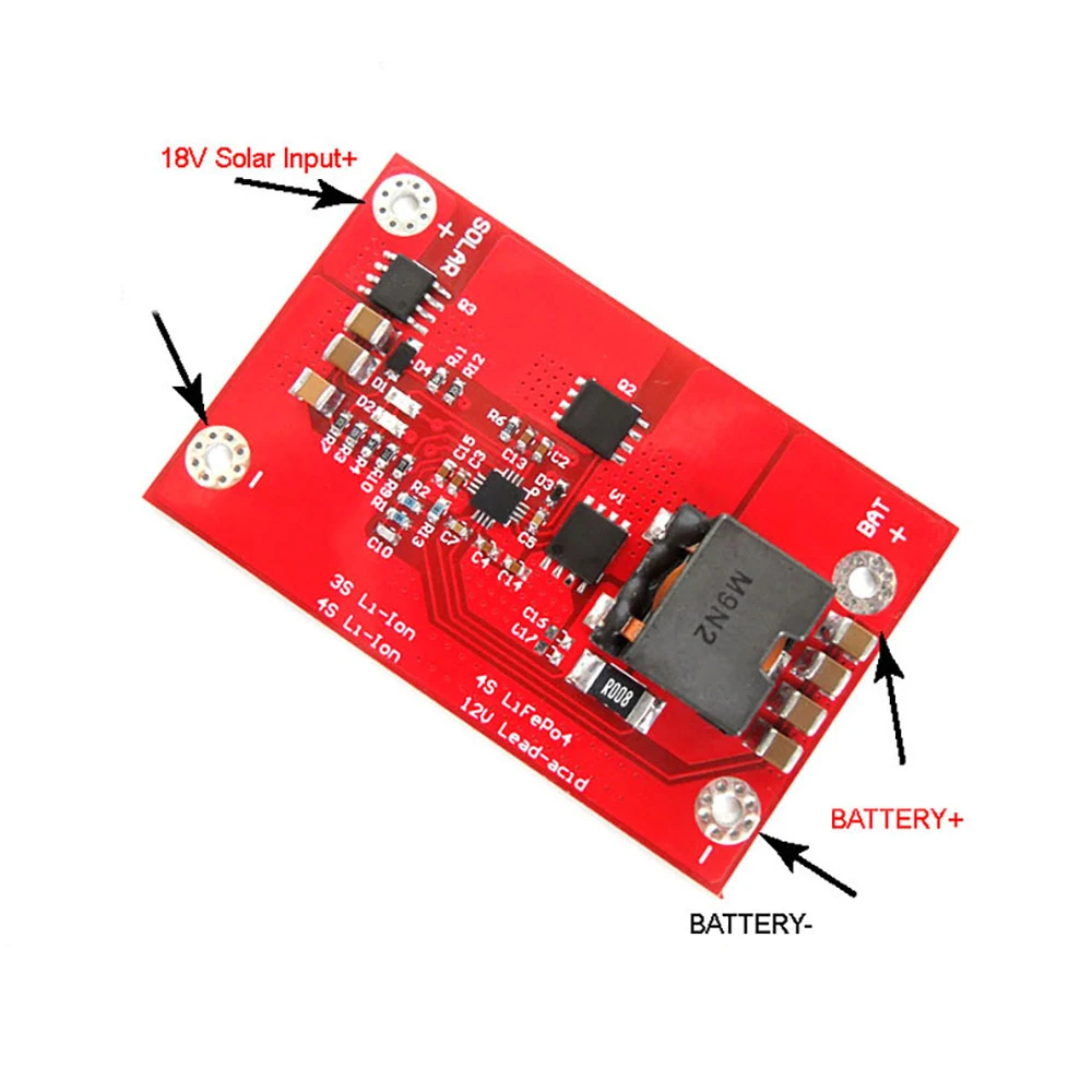 Imagem -02 - Bateria de Lítio Carregamento Board Bq24650 5a Mppt Painel Solar Controlador Li-ion Lifepo4 Buck 3s 4s 11.1v 12v 18v Carregador Solar