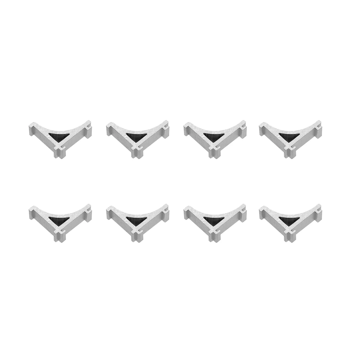 

8pcs Freezer Shelf Clips Aluminum Hooks for Fridge Refrigerator Cooler Support Sturdy Suitable Most Refrigerators