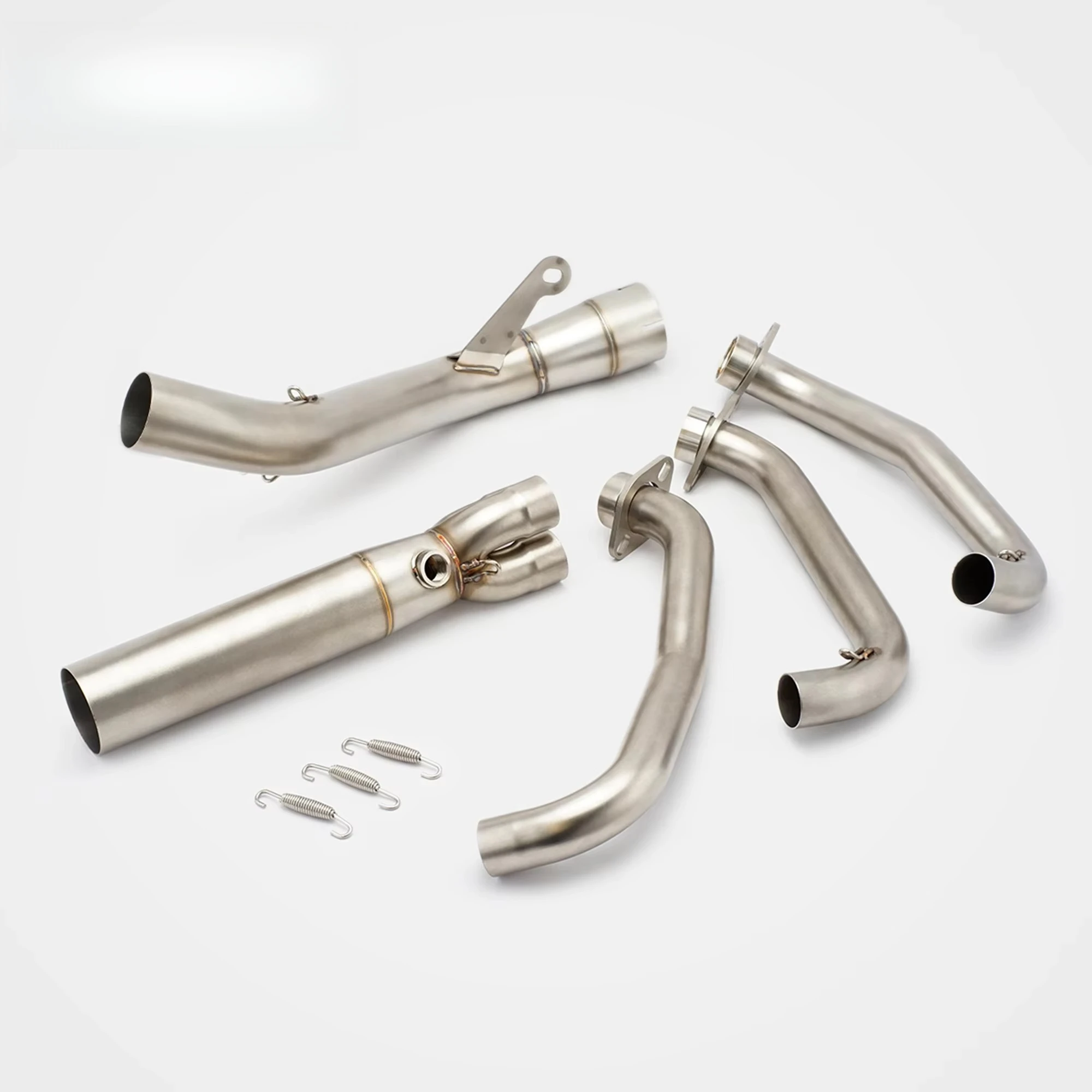 For 675sr Carbon Fiber Stainless Steel Full Exhaust System LV Style Matte Texture High-Temp Resistant Sportbike Racing OEM 4