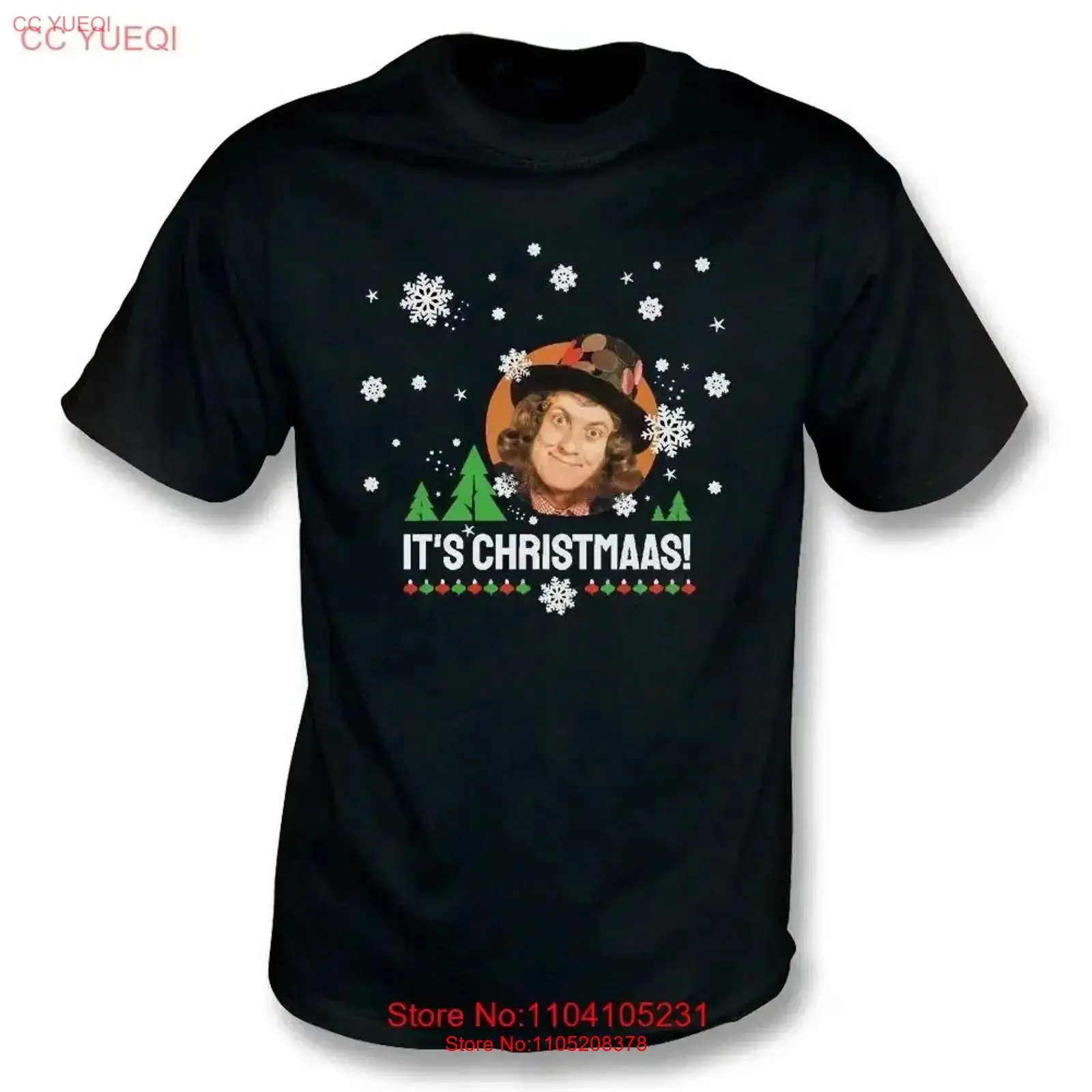 Noddy Holder IT'S CHRISTMAS SLADE BAND Black All Size For Fan T Shirt BT88 vintage Washed Top For Everyday Wear streetwear