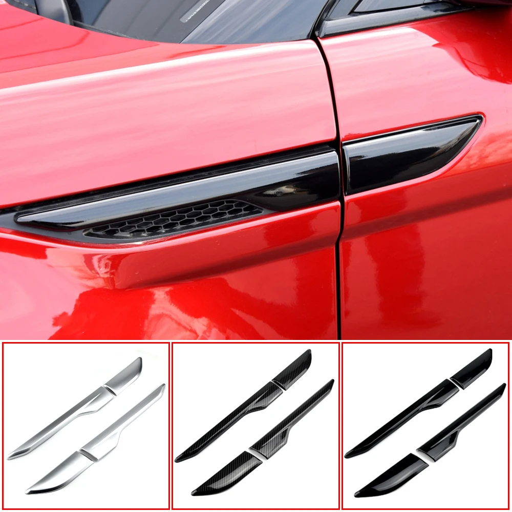 

Car Front Fender Side Grill Air Outlet Vent Cover Door Upper Molding Trim For Land Rover Range Evoque 2012 2013 2014-2018