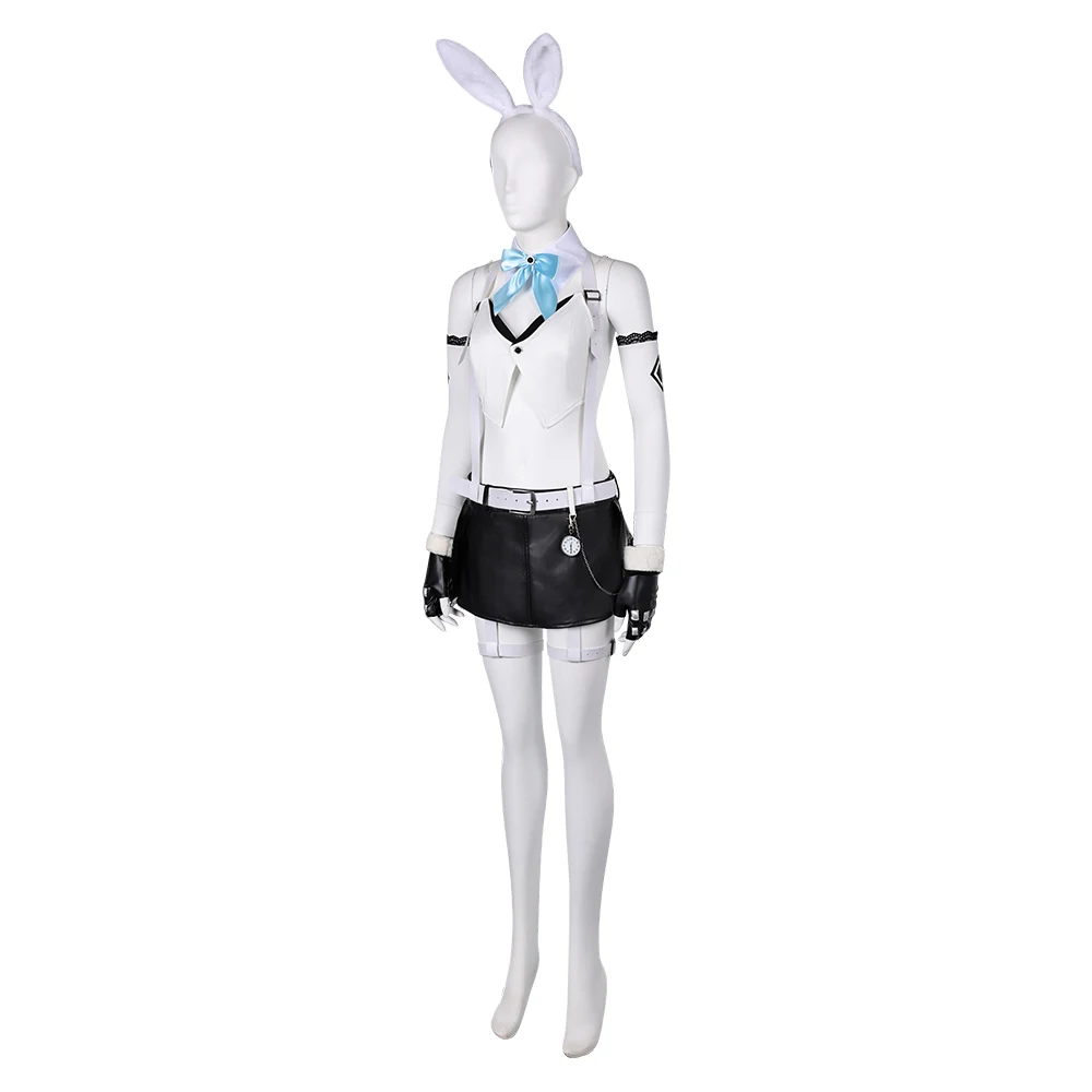 Fantasy Tifa Rabbit Girl Cosplay nakrycia głowy spódnica Final Game kostium dla dorosłych kobiet dziewczynki przebranie stroje Halloween karnawałowy garnitur