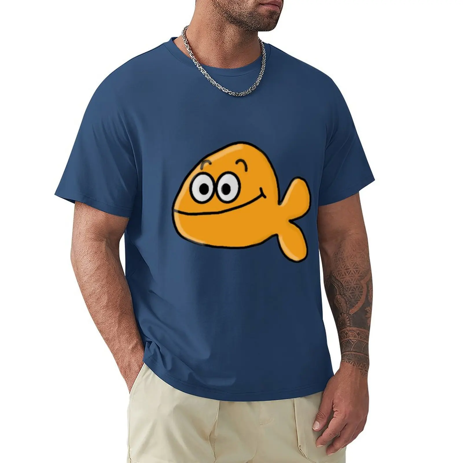 Cartoony Animals Fish Design T-shirt boys whites summer tops mens graphic t-shirts