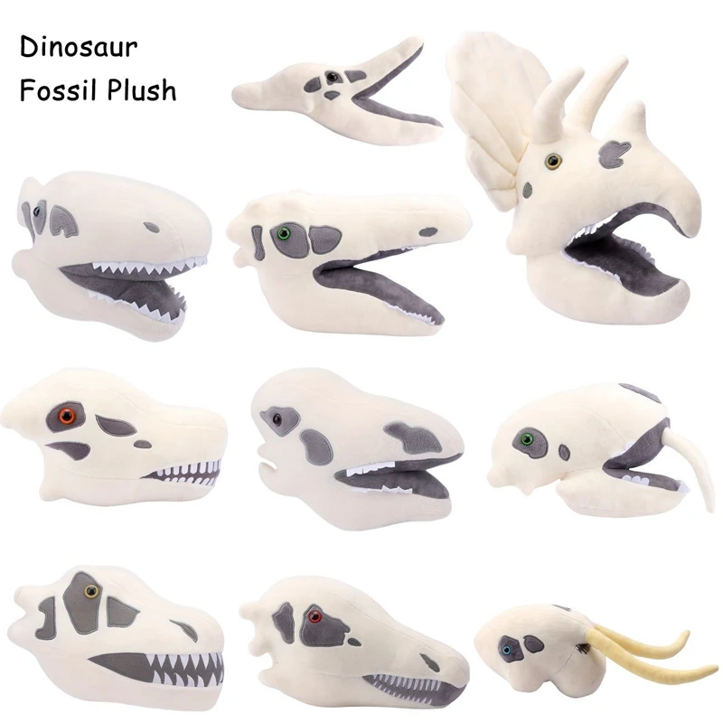 

Creative Teaching Dinosaur Fossil Plush Toys Tyrannosaurus Rex Velociraptor Ancient Reptile Dinosaur Birthday Christmas Gift
