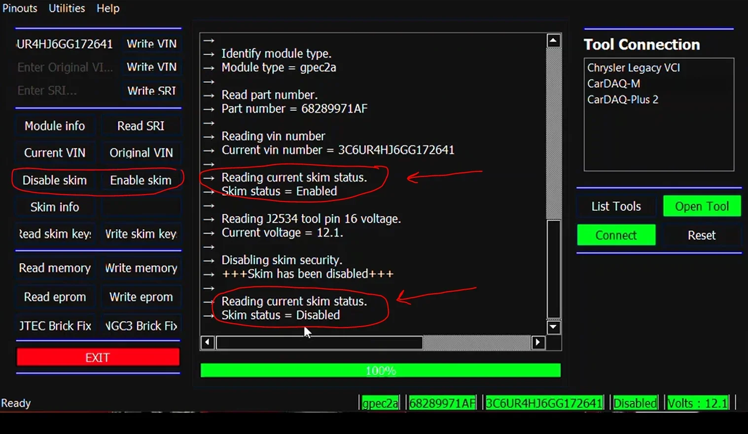 AEMT MAXX VIN Editor PCMs Edit VIN/SRI/Skim Security Chrysler Dodge and Jeep The Ultimate Chrysler ECU Benchtop Utility