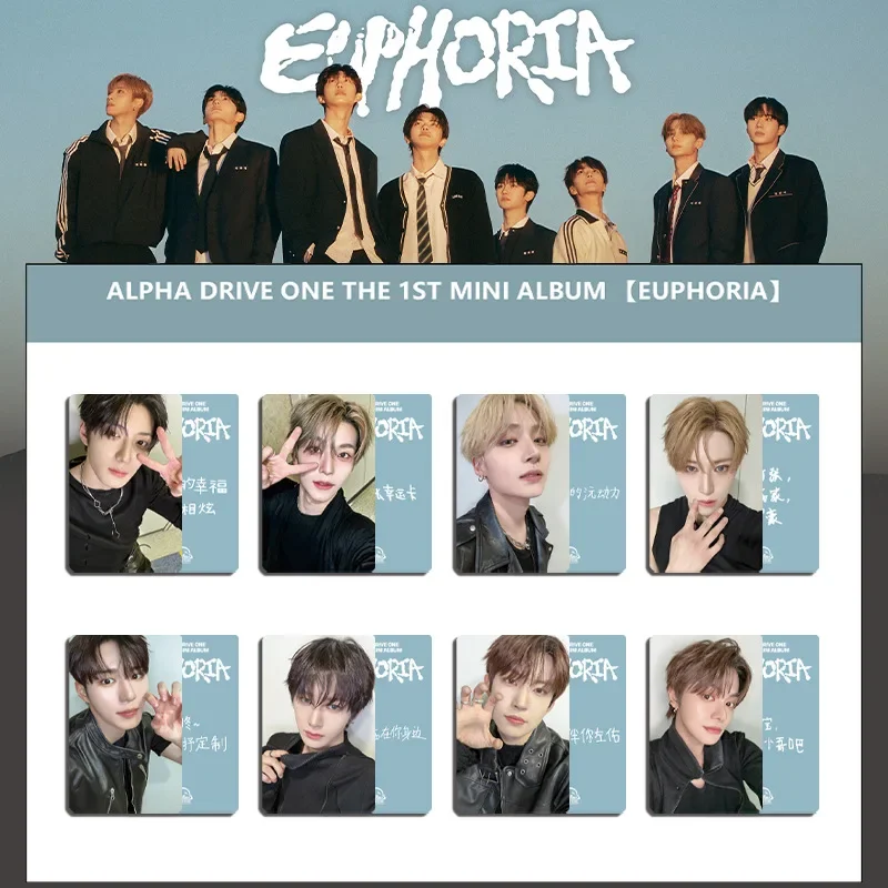 8Pcs/Set Idol ALD1 New Album EUPHORIA Lomo Card JUNSEO ARNO LEO GEONWOO SANGWON New Dragon Anxin SANGHYEON Fan Collection Gifts