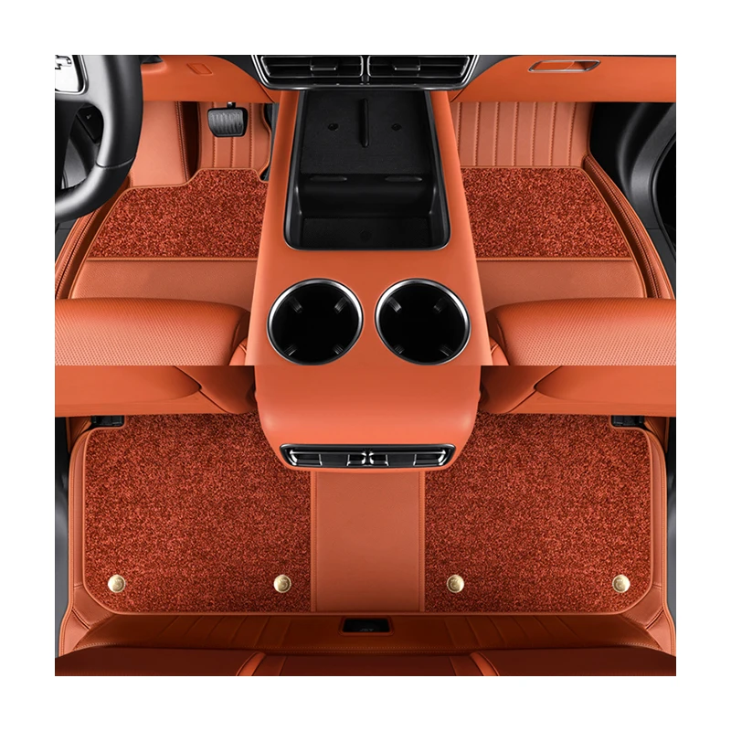 

For Volvo XC60 XC90 S60 S90 XC40 S40 C40 C20 C30 Custom Fit Car Floor Mat Interior ECO Material Genuine Leather Full Set