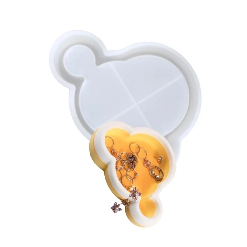 Resin Trays Mould DIY Accessory Mould Cloud/Plum Blossom Saucer Casting Moulds