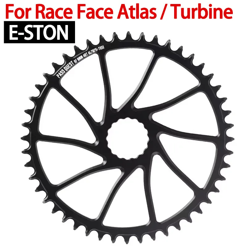 

PASS QUEST Direct Mounted Chainring for E-STON EC90 SL raceface Mountain Bike Chainwheel 0mm Offset Wide Narrow crown