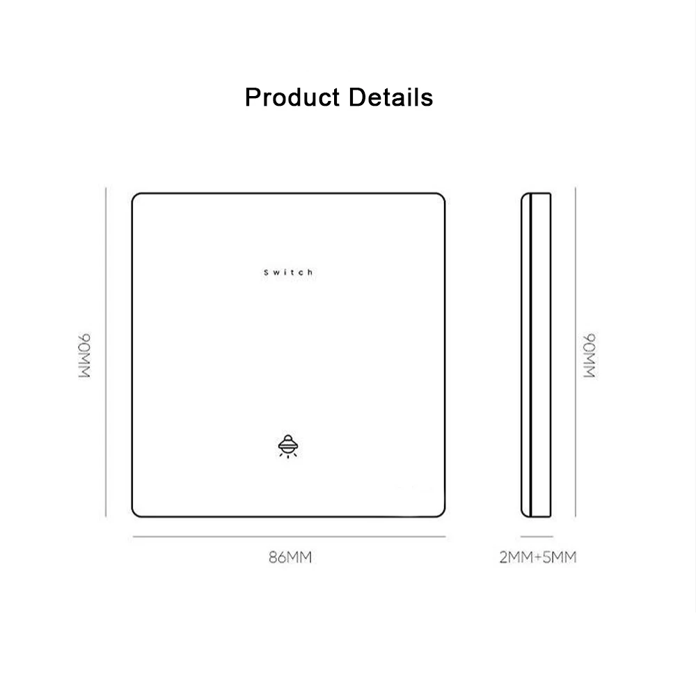 SANDIY Wall Switch Light Control On/Off Power Lamp Blue Tempered Glass Panel 1/2/3/4 Gang 1/2 Way 10A AC110V-250V Accessories