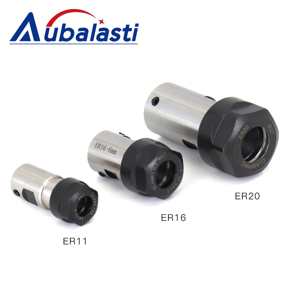 Aubalasti ER11 ER16 ER20 Chuck Spindle Motor Shaft Extension Rod Spindle Collet Lathe Tools Spindle Cutter Rod Holder