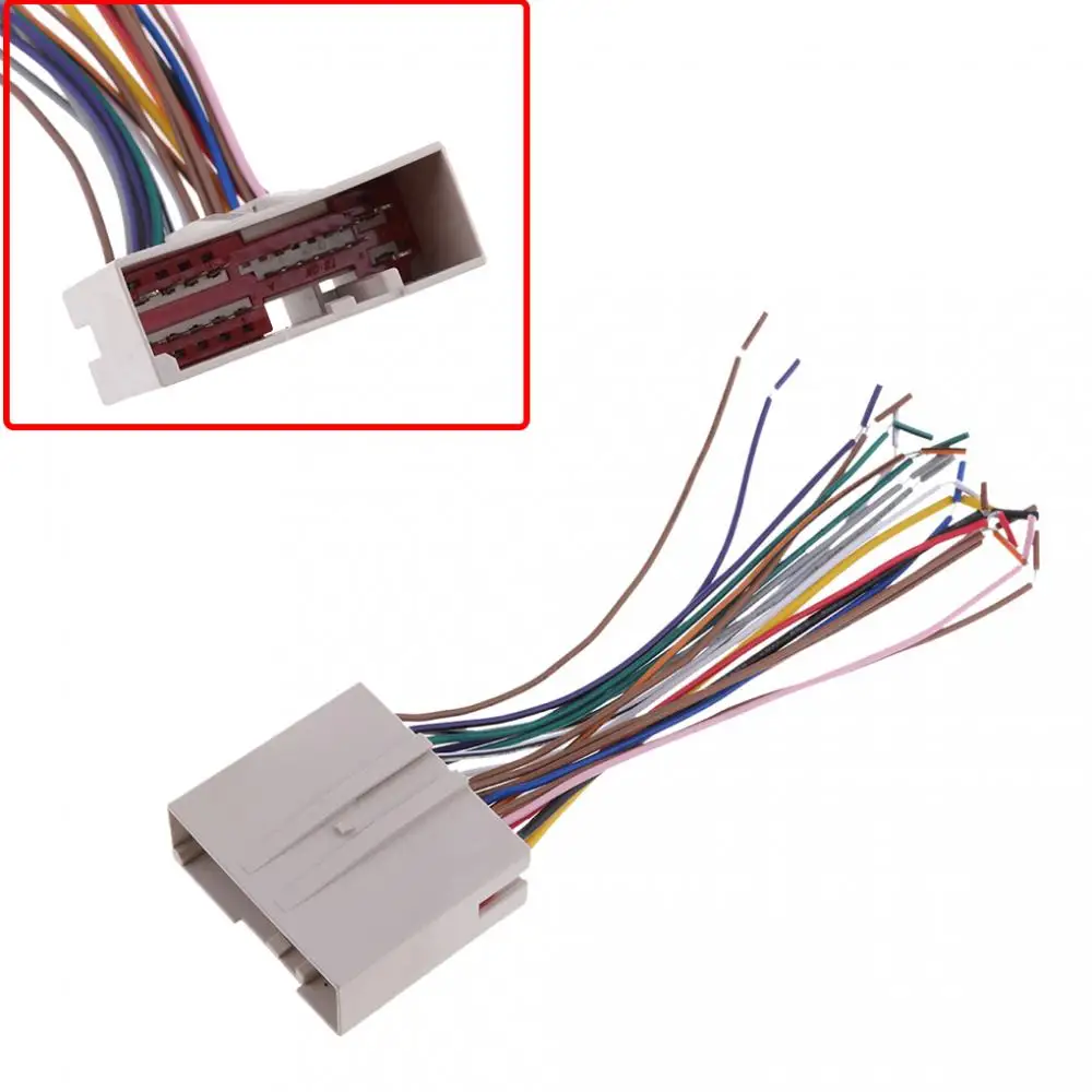 Audio Cable Car Stereo Wiring Harness Installation Kit Plastic Adapter for Ford Taurus X 2008-2009 Radio Update