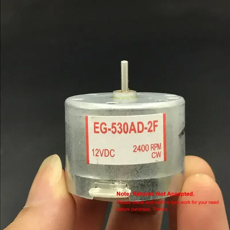 Micro EG-530AD-2F CW motor DC 12V 2400RPM Capstan Tape Deck Recorder Audio Spindle Motor