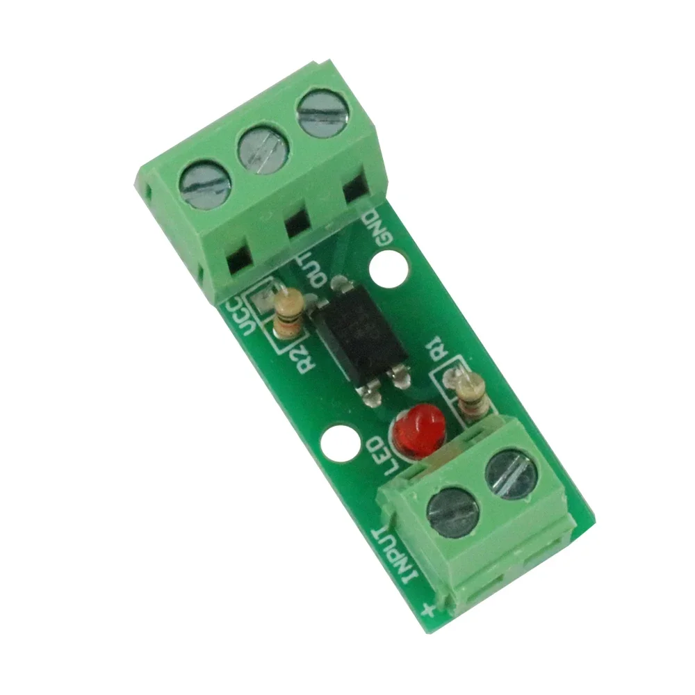 One 1 Channel 12V Isolated Board Optocoupler Isolation Module No Din Rail Holder PLC Processors 80KHz PC817 EL817 3000V Voltage