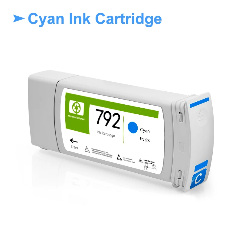 Cartuccia d'inchiostro compatibile per HP 792 con inchiostro pieno di lattice HP792 per stampante HP DesignJet L26100 L26500 L26800 Latex 210 260 280