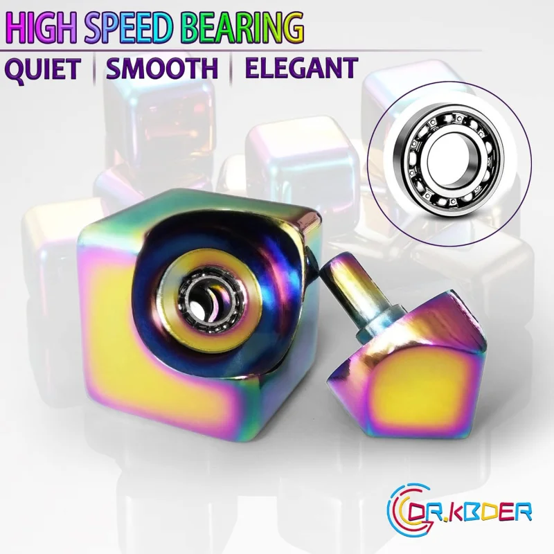 Fidget Spinner Toys Cube Adultes, Stockings de Noël pour adolescents, objets frais en métal, Gadgets de bureau, jouet de bureau, petite figues d'anxiété